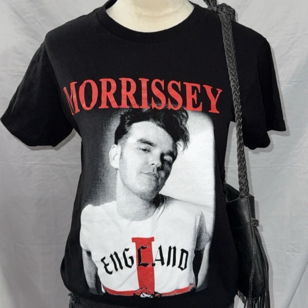 Morrissey Y? Black and Red Graphic Tee